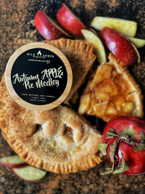 (AUTUMN APPLE PIE MEDLEY) Soy Candle 13.5oz