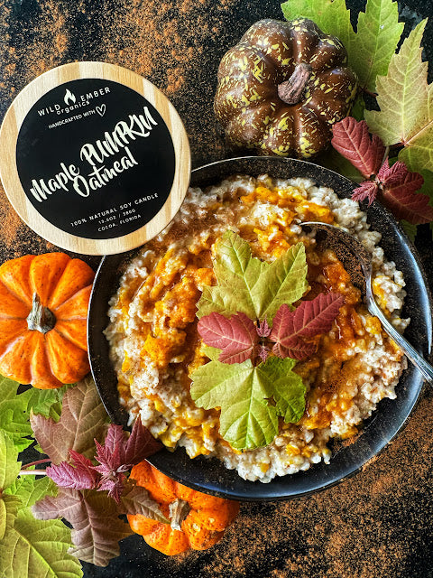 (MAPLE PUMPKIN OATMEAL) Soy Candle 13.5oz